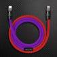 "ColorWeave Chubby" Vibrant Dual-Tone 240W Fast Charge Cable