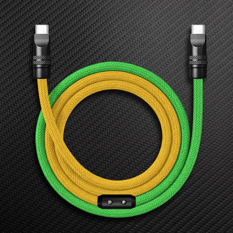 "ColorWeave Chubby" Vibrant Dual-Tone 240W Fast Charge Cable