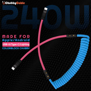 "Colorblock Chubby" New Spring Charge Cable