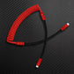 Red and black coiled mechanical keyboard cable Type-C to Type-C