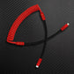 Red and black coiled gaming keyboard cable Type-C to Type-C