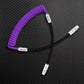 ChubbyCable coiled USB-C to USB-C cable in purple and black