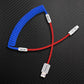 Green coiled Lightning to USB-A cable