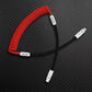 Red coiled USB-A to USB-C cable
