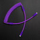 Purple coiled aviator cable USB-C to Lightning