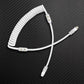 White coiled USB-C charging cable