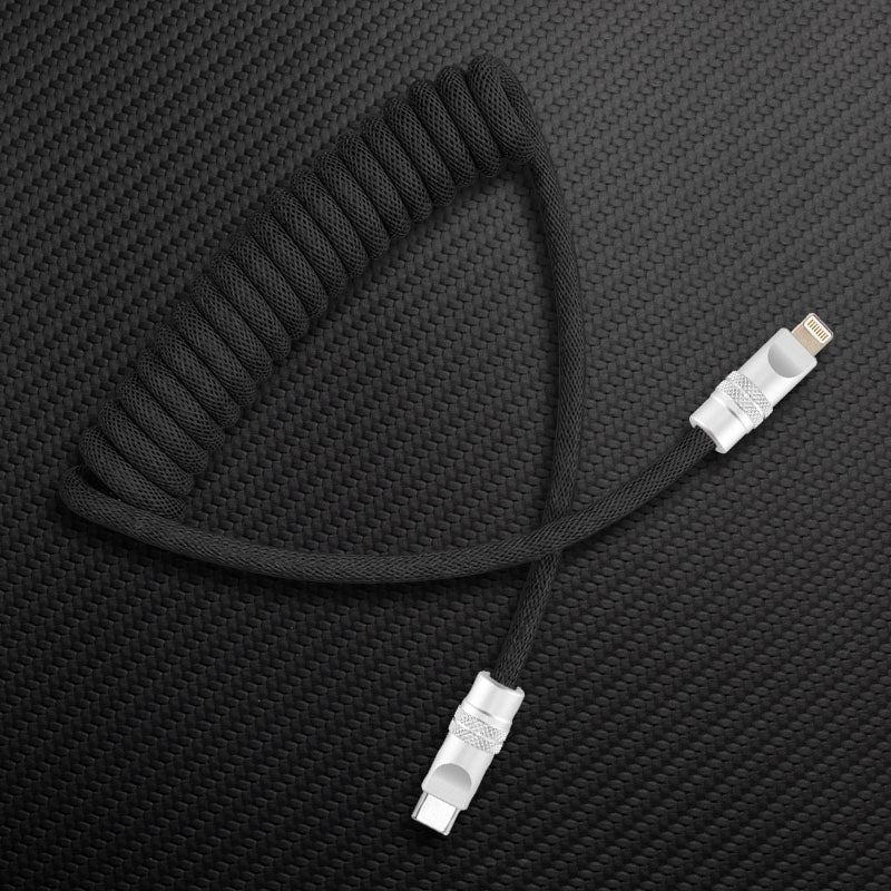 "Curly Chubby" Retractable Fast Charging Cable