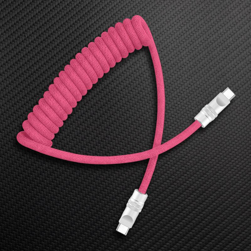 "Curly Chubby" Retractable Fast Charging Cable