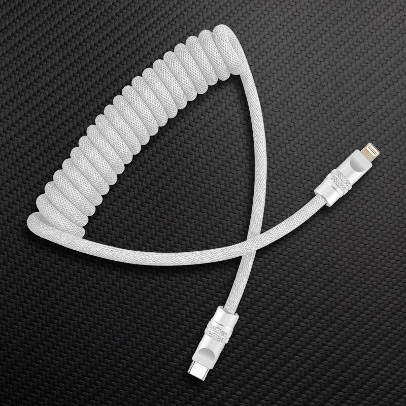 "Curly Chubby" Retractable Fast Charging Cable