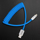 "Curly Chubby" Retractable Fast Charging Cable