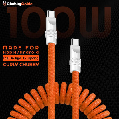 "Curly Chubby" Retractable Fast Charging Cable