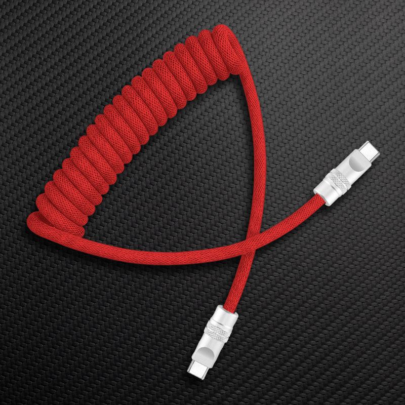"Curly Chubby" Retractable Fast Charging Cable