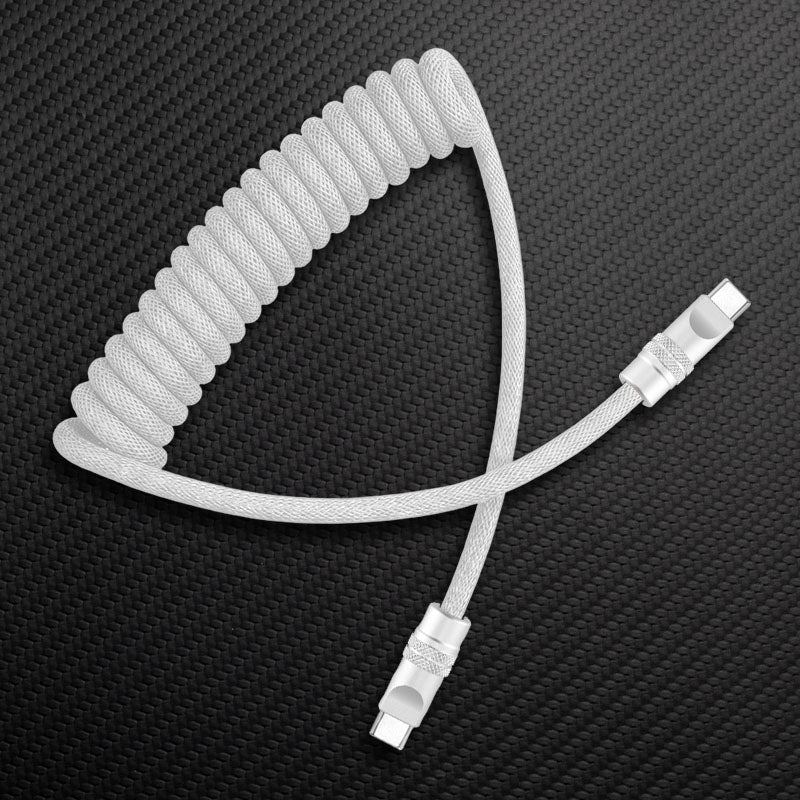 "Curly Chubby" Retractable Fast Charging Cable