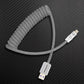"Curly Chubby" Retractable Fast Charging Cable