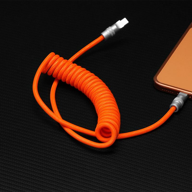 "Curly Chubby" Retractable Fast Charging Cable
