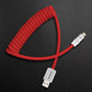"Curly Chubby" Retractable Fast Charging Cable