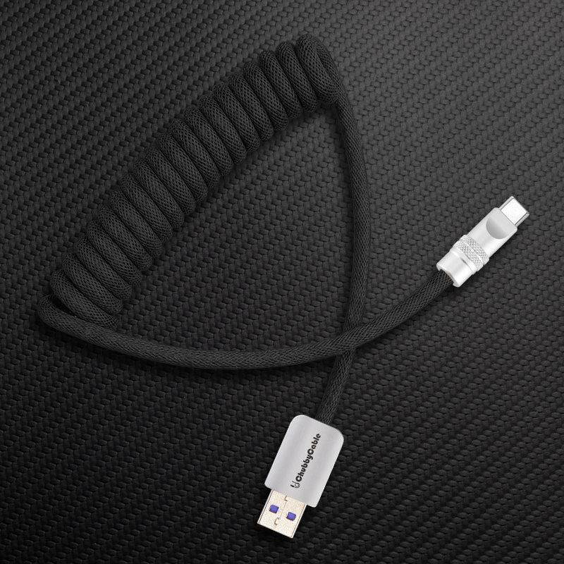 "Curly Chubby" Retractable Fast Charging Cable