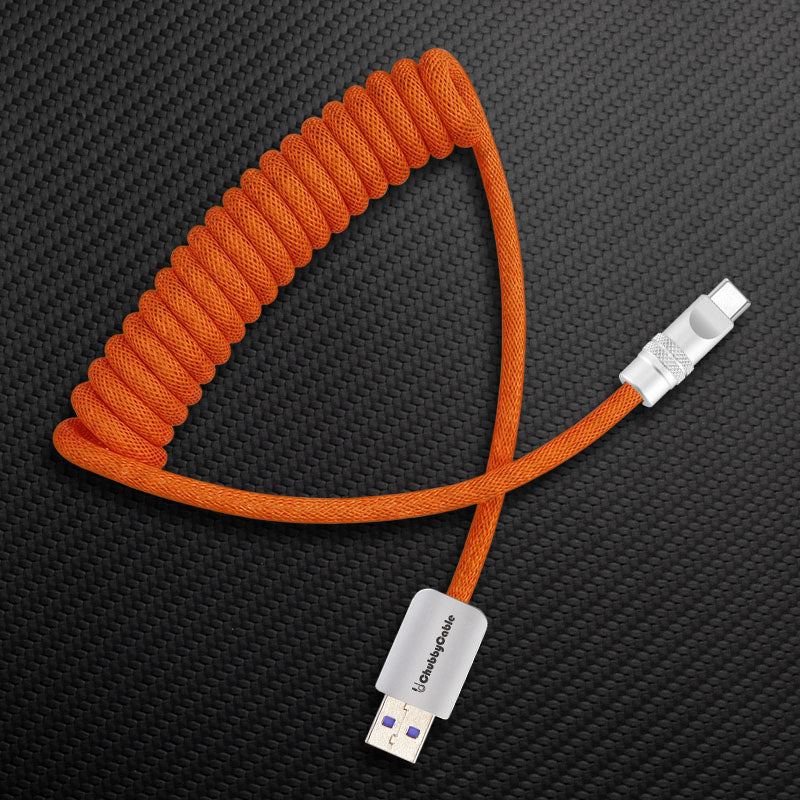 "Curly Chubby" Retractable Fast Charging Cable