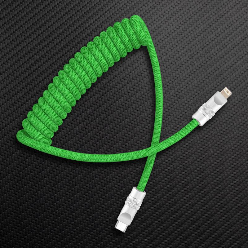 "Curly Chubby" Retractable Fast Charging Cable