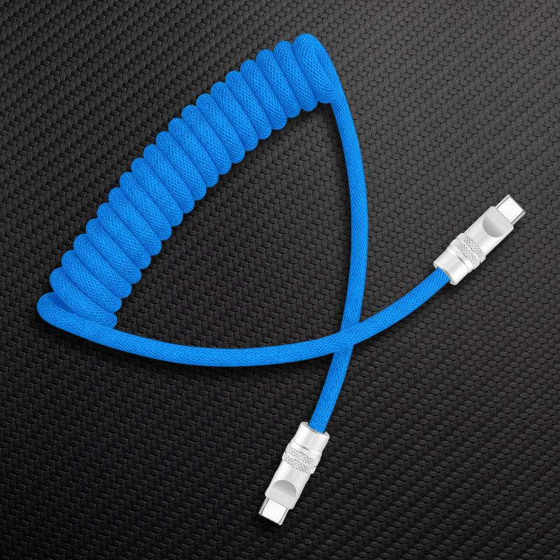 "Curly Chubby" Retractable Fast Charging Cable