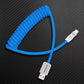 "Curly Chubby" Retractable Fast Charging Cable