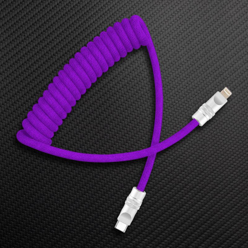 "Curly Chubby" Retractable Fast Charging Cable