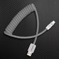 "Curly Chubby" Retractable Fast Charging Cable