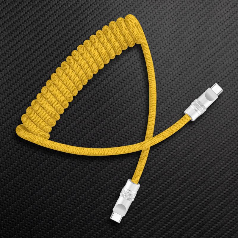 "Curly Chubby" Retractable Fast Charging Cable