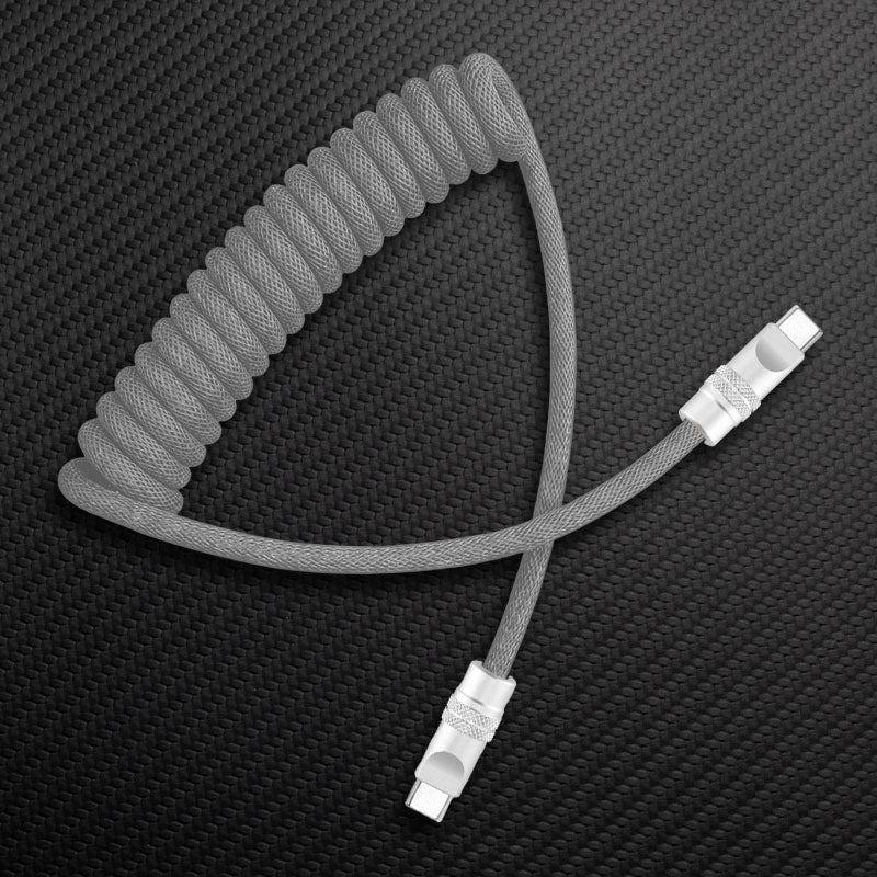 "Curly Chubby" Retractable Fast Charging Cable