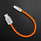 Orange ChubbyCable USB-A to USB-C cable