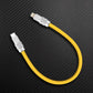 Yellow USB-C to Lightning charging cable