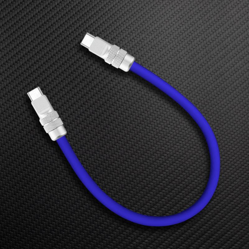 Blue USB-C to USB-C charging cable