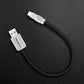 ChubbyCable short black USB-A to USB-C charging cable