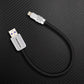 Black USB-A to Lightning ChubbyCable