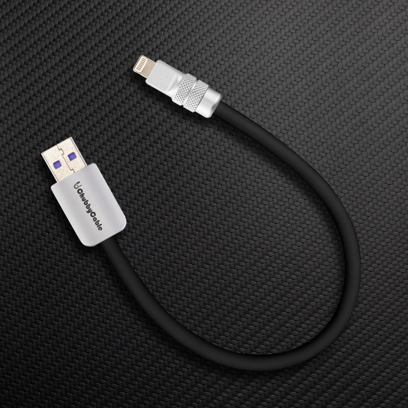 Black USB-A to Lightning ChubbyCable