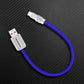 ChubbyCable USB-A to USB-C blue charging cable