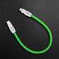 ChubbyCable USB-C to Lightning green charging cable