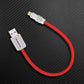 Red ChubbyCable USB-A to Lightning cable