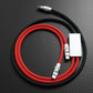 Red and black ChubbyCable 2-in-1 universal charging cable