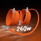 "Flat Chubby“ Silicone 240W USB C to USB C Cable - 6FT/2-Pack