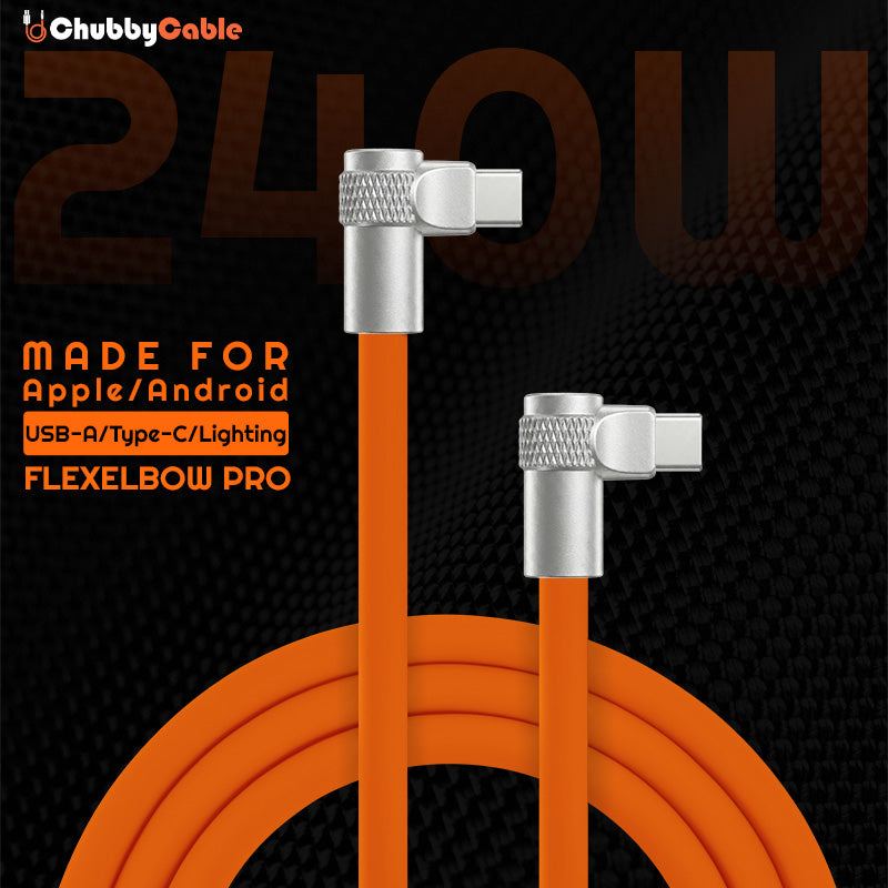 "FlexElbow Pro" 90° Design 240W Fast Charge Cable