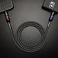 ChubbyCable 4-in-1 fast charging cable with vibrant LED indicators