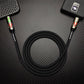 Black ChubbyCable charging cable with red indicator light