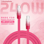 "Gradient Chubby" 240W Gradient Dopamine Charging Cable