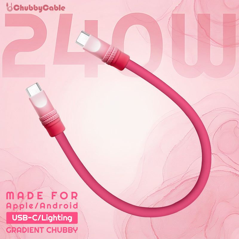 "Gradient Chubby" 240W Gradient Dopamine Power bank Friendly Cable