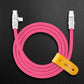 Pink Chubby Cable fast charging 2-in-1 USB-C and Lightning cable with strap