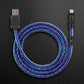 "Neon Chubby" 240W Braided Silver-Plated Fast Charging Cable