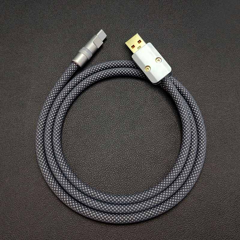 Braided USB-C to USB-A charging cable