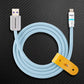 ChubbyCable blue USB-A to Lightning charging cable