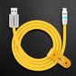 Yellow USB-A to USB-C charging cable